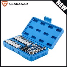 Torx Star Socket & Bit Set Garage Tool with Torx Bits E & T Sockets  34x