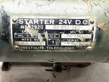Prestolite 24v.d.c. Starter Core Air Cooled Military Standard Engines 5k And 10k