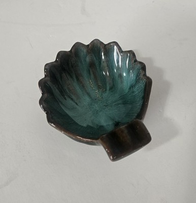 McMaster Craft Ashtray Green Leaf Pottery Made In Canada