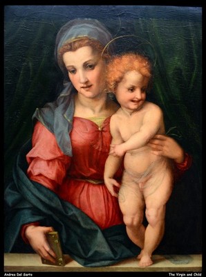 Andrea Del Sarto die Jungfrau und Kind O 1 Vintage Kunstdruck Poster Wanddeko De