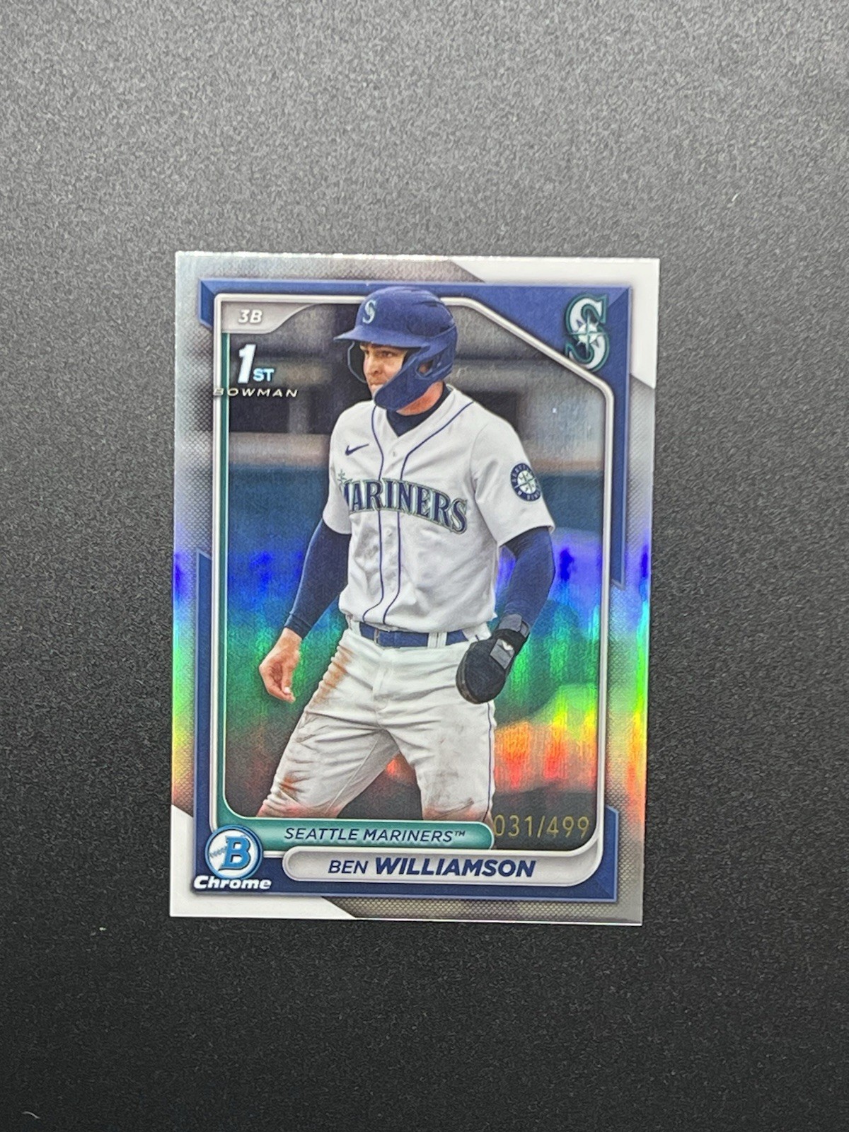 2024 Topps Bowman Chrome - Ben Williamson #BCP-67 1st Bowman Refractor /499