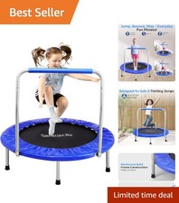 Portable 36  Kids Trampoline with 330lbs Capacity - Perfect for Active Play