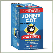 Jonny Cat Heavy Duty Jumbo Tear-Resistant Litter Box Liners, 15 Count free shipp