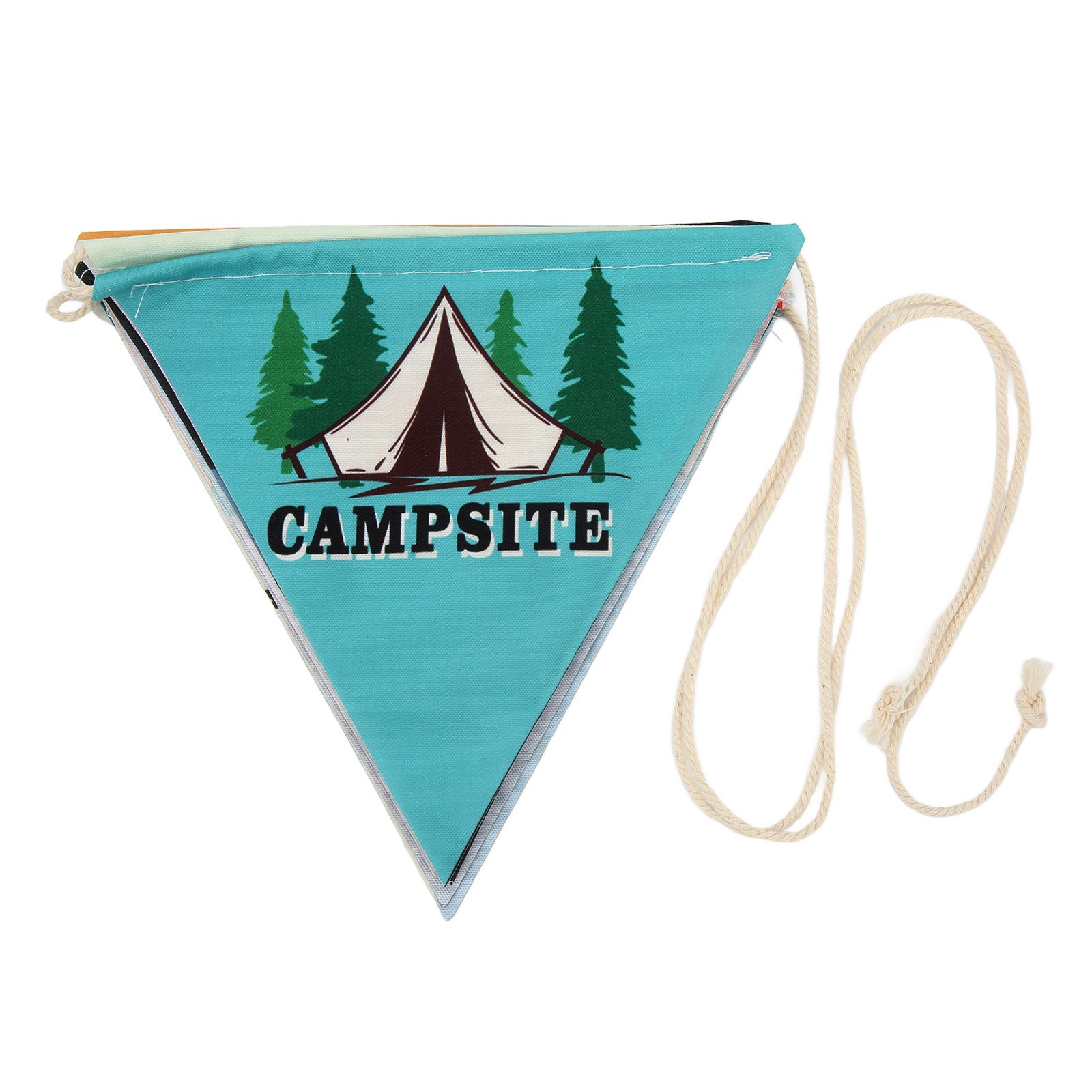 Camping String Flag 3 Meter Bunting 10pcs Pennant Colorful Banner Decor For