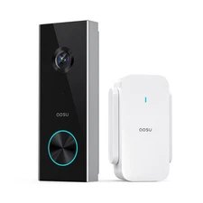 2K 3.0-MP QHD Wi-Fi® AI-Smart Wide-Angle Video Doorbell with Home Station...