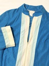 Vintage Sears At Home Wear House Coat Patio Robe Dress Small Granny 60s 70s USA