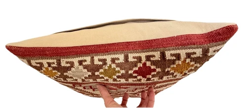 POTTERY BARN 西南编织 Kilim 羊毛枕头套装拉链 18 英寸 x 18 英寸 2 件套 - 第 14 张/共 19 张