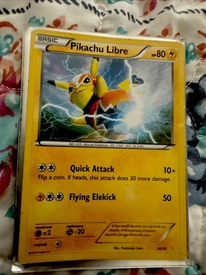 Pikachu Libre (14 - Non-Holo) 14/30 XY Trainer Kit: Pikachu Libre & Suicune Reg