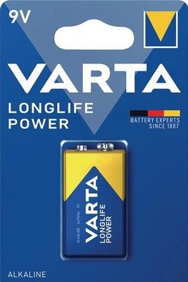 VARTA Batterie Longlife Power 9 V 6LP3146-E Block 580 mAh - 04922. 121.411