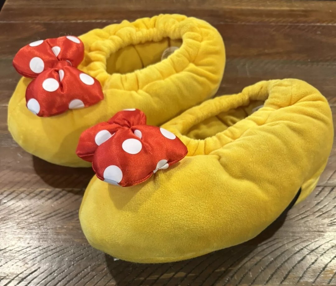 PANTOFOLA D’ORO Disney Parks Minnie Mo Ciabatte Gialle Adulto PICCOLE