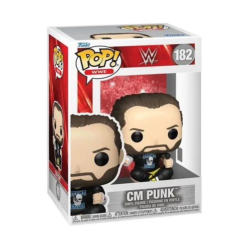 Funko POP! WWE - CM Punk Figur #182 + Protector - Bild 1 von 5