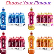 Boost Hydration Drink, Sport Drink, Choose Your Flavour- 500ml x 12 pack Bottles