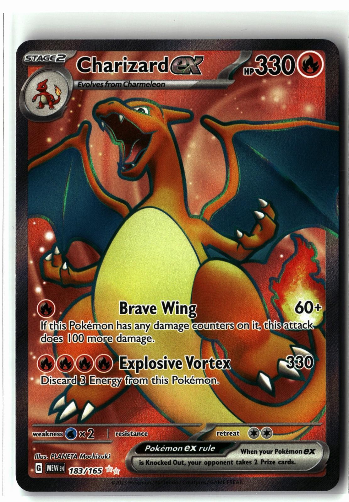 2023 Charizard ex ⭐️ 183/165 Ultra Rare 151 Pokemon NM