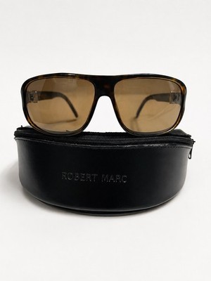 Robert Marc NYC 550-26 Men's Oversized Square Sunglasses Brown Gradient Lens.