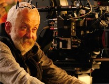 MIKE LEIGH  AUTOGRAPH  SIGNED 10"  X  8" PHOTO (DIRECTOR)   COA 55
