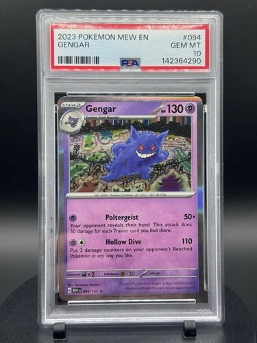 Pokemon PSA 10 2023 Gengar 094/165 SV 151 English Holo Rare HP130
