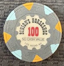 Binions Horseshoe Club Casino Vintage Poker Chip Las Vegas, Nevada