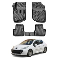 Floor Mats Liner For Peugeot 207 2006-2014 Tpe All Weather