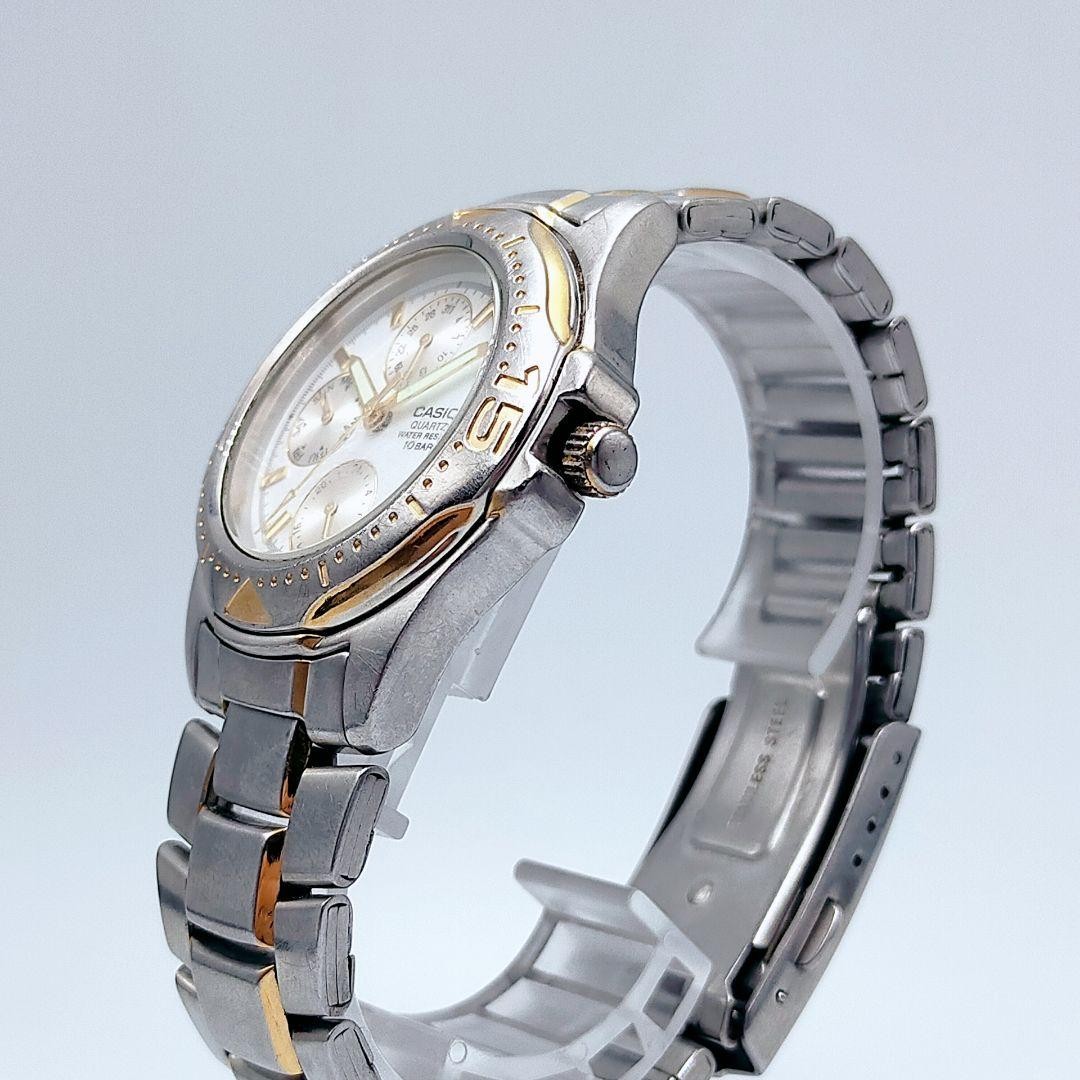 CASIO MTD-1046 Multi-Function Watch Silver Gold 1… - image 7