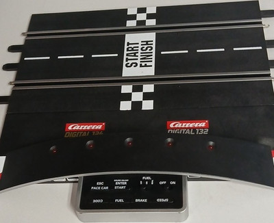 Carrera Digital 132 Start/Finish Track Section w/ Control Unit PACE/FUEL/BRAKE