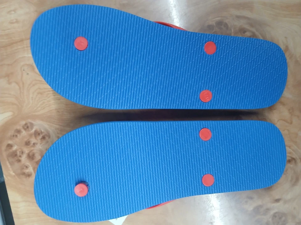 Superman Flip Flops New With Tags Men's Size 12 Blue And Red - Image 4 of 4