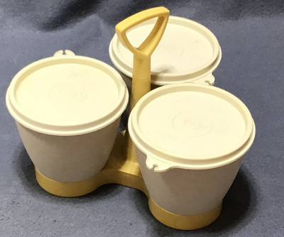 Vintage Tupperware Canister Set Retro Kitchen relish Storage Containers