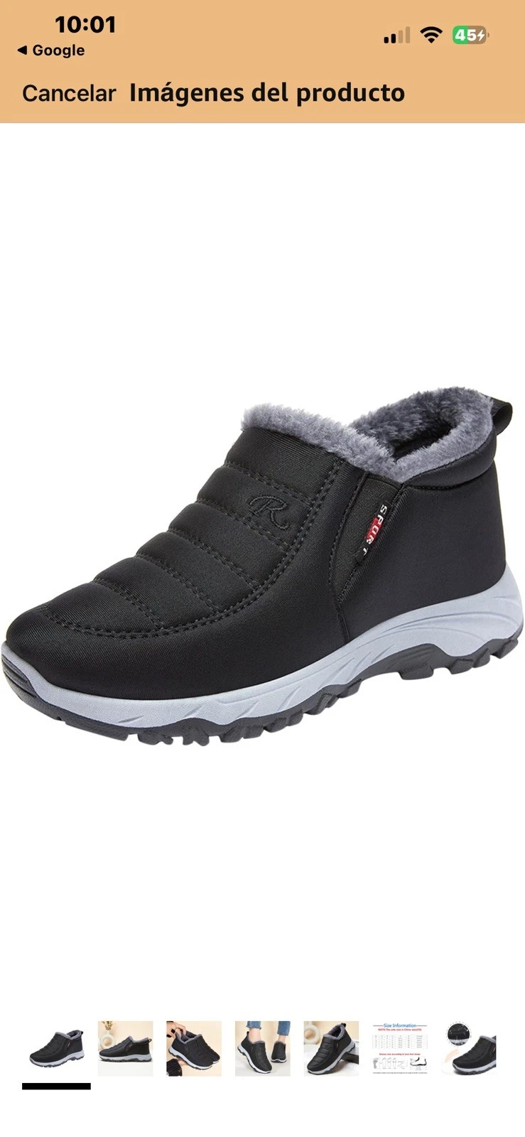 Winter Plush Fur Warm Ankle Boots Low-Top Non-Slip Slip-On Snow Boots