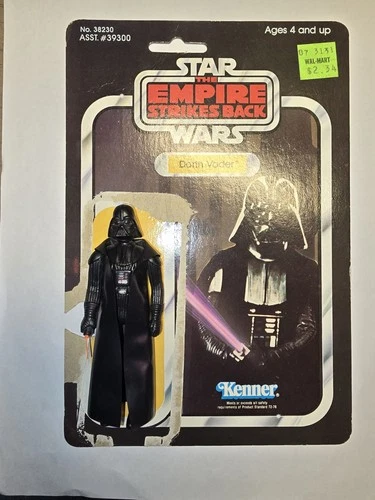 Vtg. Kenner Star Wars Darth Vader W/ Sword Tip & ESB 41 Card Back *NM Very Nice.