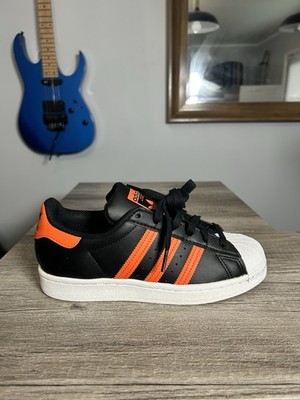 Adidas Superstar J Black and Red Size 4