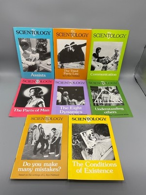 Lot 8 Vintage L. Ron Hubbard Scientology Pamphlets Brochures 1976