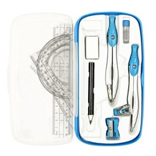 Geometry Set,10 Pcs Protractor and Compass Set, Math and Ruler Set for Studen...