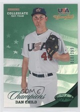 2013 USA Baseball Champions Certified National Team Mirror Green Dan Child y0i