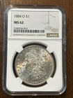 1884-O New Orleans Morgan Silver Dollar NGC MS 62