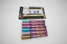NEW LOT DecoColor Premium Paint Marker Gold, Adhesive pen, 6 Marvy Metallics