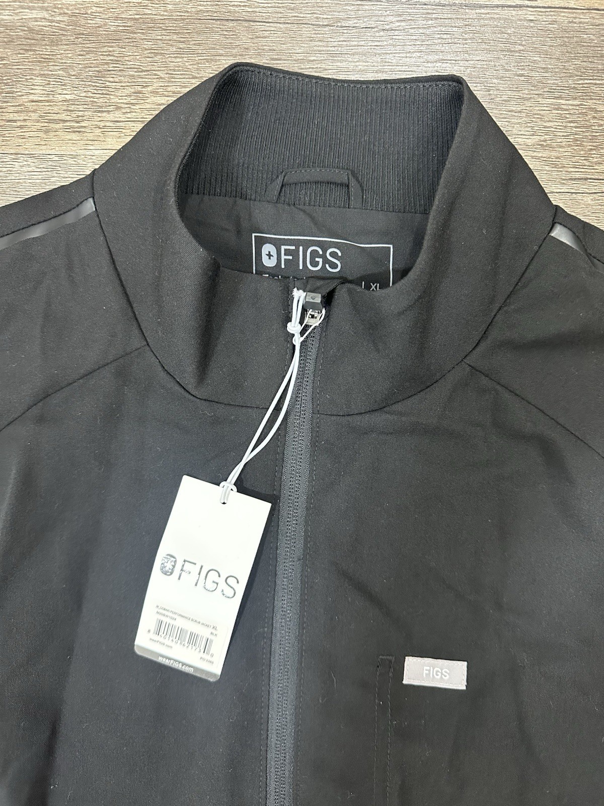 FIGS Cobaki Mens Performance Scrub Jacket XL Black Full Zip Medical Technical Co image 8