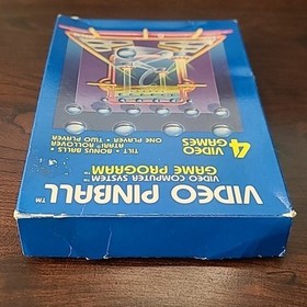 Atari 2600 Video Pinball Complete in Box (CIB) With Manual, Tested Working