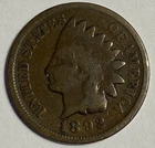 1892 Indian Head Cent 519B