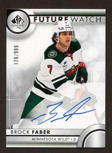 Reloj Future Auténtico 2023-24 SP Automático/999 Wild #109 Brock Faber