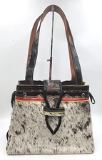 Guarnieleria Jerico Dario Agudelo Leather Hair Hide Bag Purse