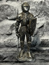 Medieval Suit Of Armor Crusader Knight With Sword And Shield Figurine