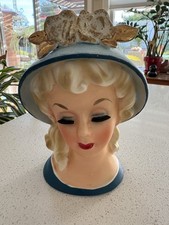 Vintage  DABS   D-3221 Lady Head Vase Figurine