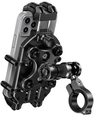 Motorcycle Phone Mount Holder Anti Theft Vibration Dampener Secure Lock Bike Bic