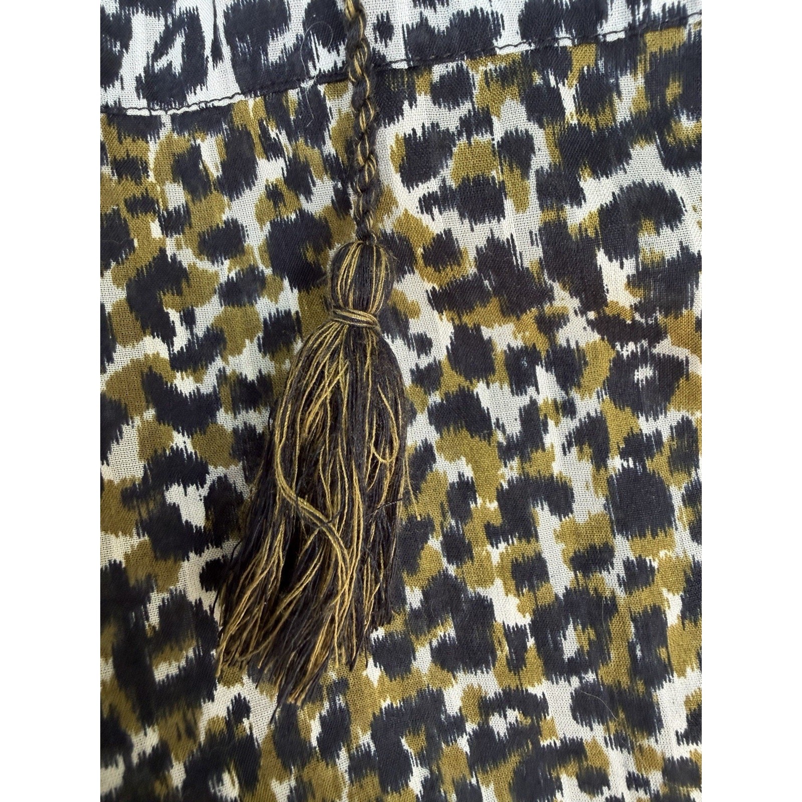 Ulla Johnson Blouseruffled leopard print cotton  … - image 10
