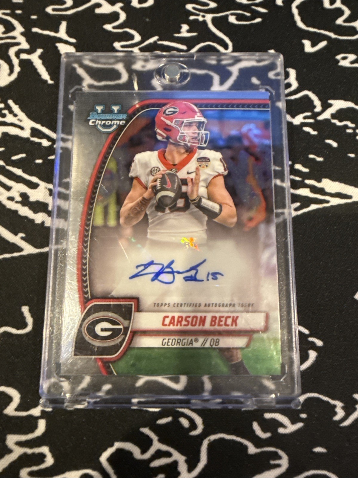 2024 Bowman University Chrome - Chrome Prospect Autographs Carson Beck #PA-CBE