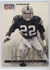 1991 Pro Set Legends Mike Haynes #697 HOF 0l1o
