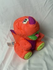 VINTAGE Fisher Price Baby Dino ROAR Triceratops Dinosaur Puffalump Plush Squeaky