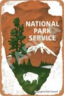 National Park Service Tin Metal Signs Home Décor 8x12 Vintage Posters Park Room