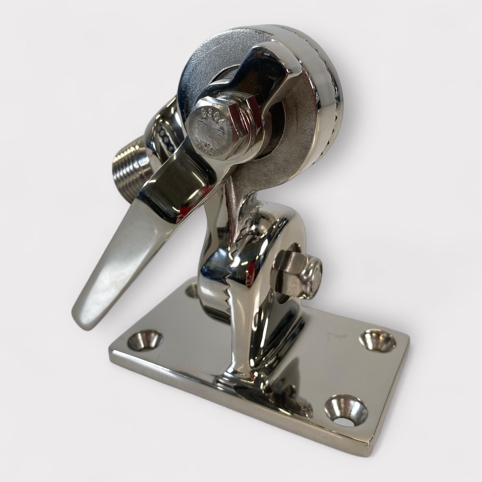 D. Lilly 101HD 4-Way Stainless Steel Antenna Ratchet Mount (1″-14 Thread) *New*