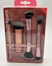 Real Techniques Full Beat Makeup Brush Set, 4-Piece Brush Kit