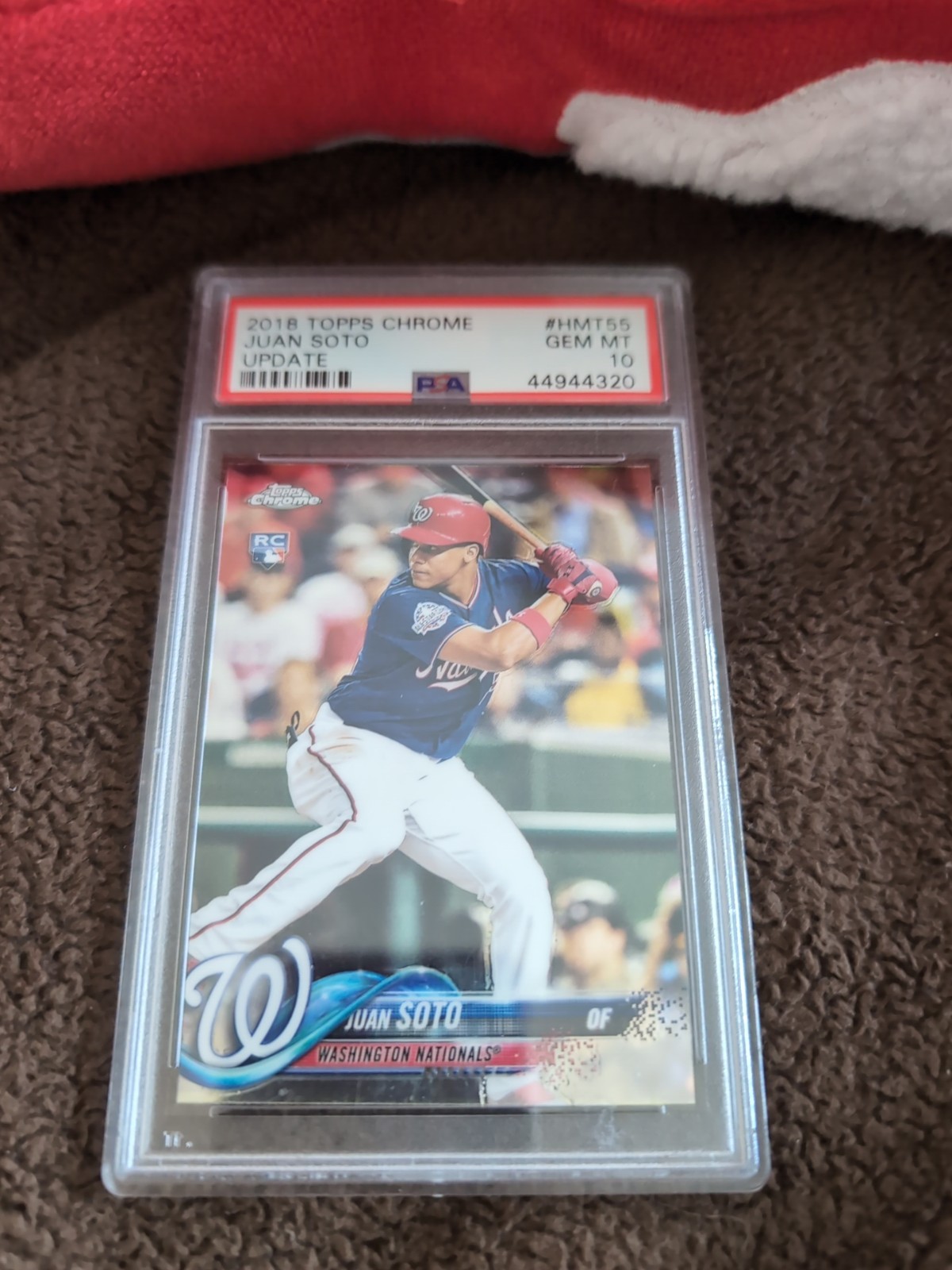 2018 Topps Chrome Update - Juan Soto #HMT55 Rookie PSA Gem MT 10 Nationals MVP view 4